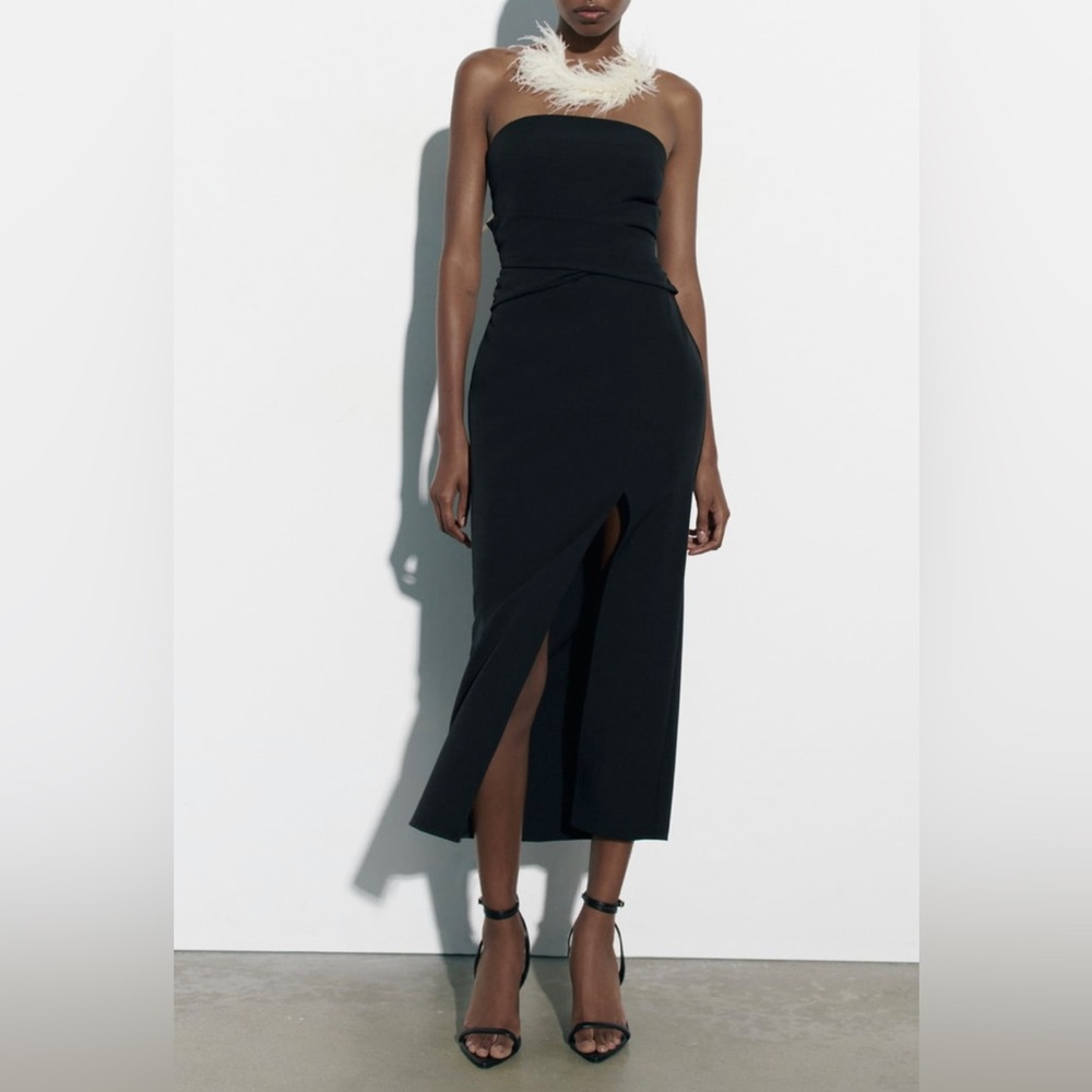 NWT Strapless Midi Dress